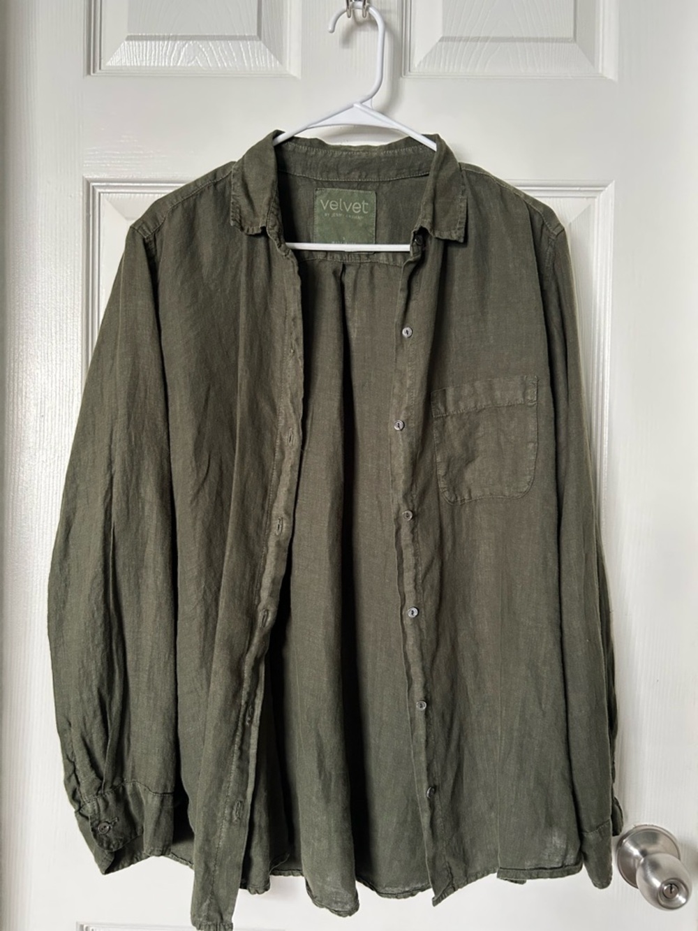 Green Linen Shirt